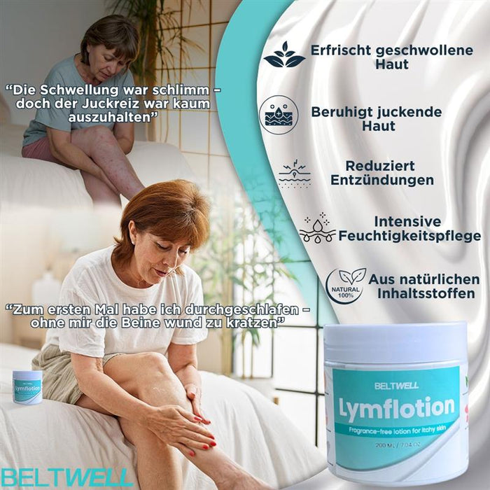 Beltwell® - Duftfreie, leichte Anti-Juckreiz-Lotion – speziell für geschwollene, trockene und juckende Beine