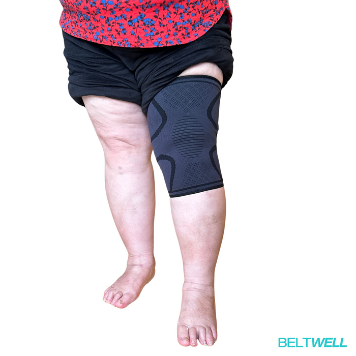 Beltwell® Knee Compression Sleeve | Fits Very Swollen Legs | Buy 1 Get 1 Free