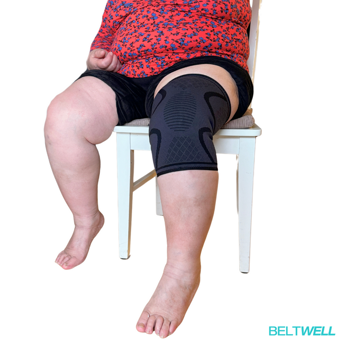Beltwell® Knee Compression Sleeve | Fits Very Swollen Legs | Buy 1 Get 1 Free